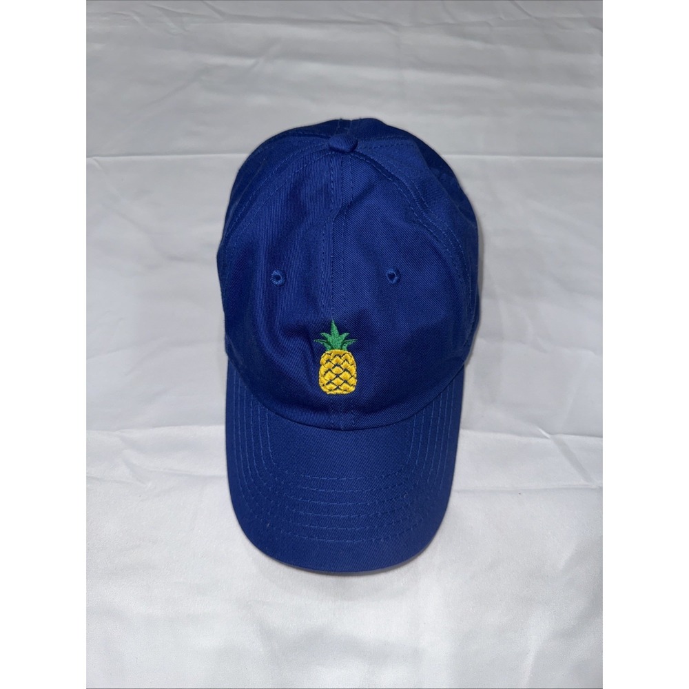 Pineapple Slideback Hat Blue One Size Embroidered Adjustable Dalix